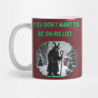 Krampus has a List Mug